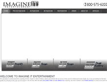 Tablet Screenshot of imagine-it-entertainment.com